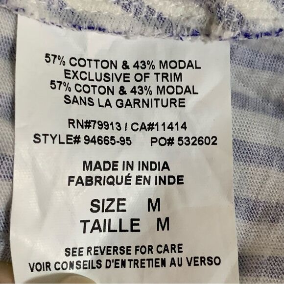 MOTHERHOOD Stripped Tank Dress Women’s Medium Tall Blue white Maternity. - Picture 6 of 12